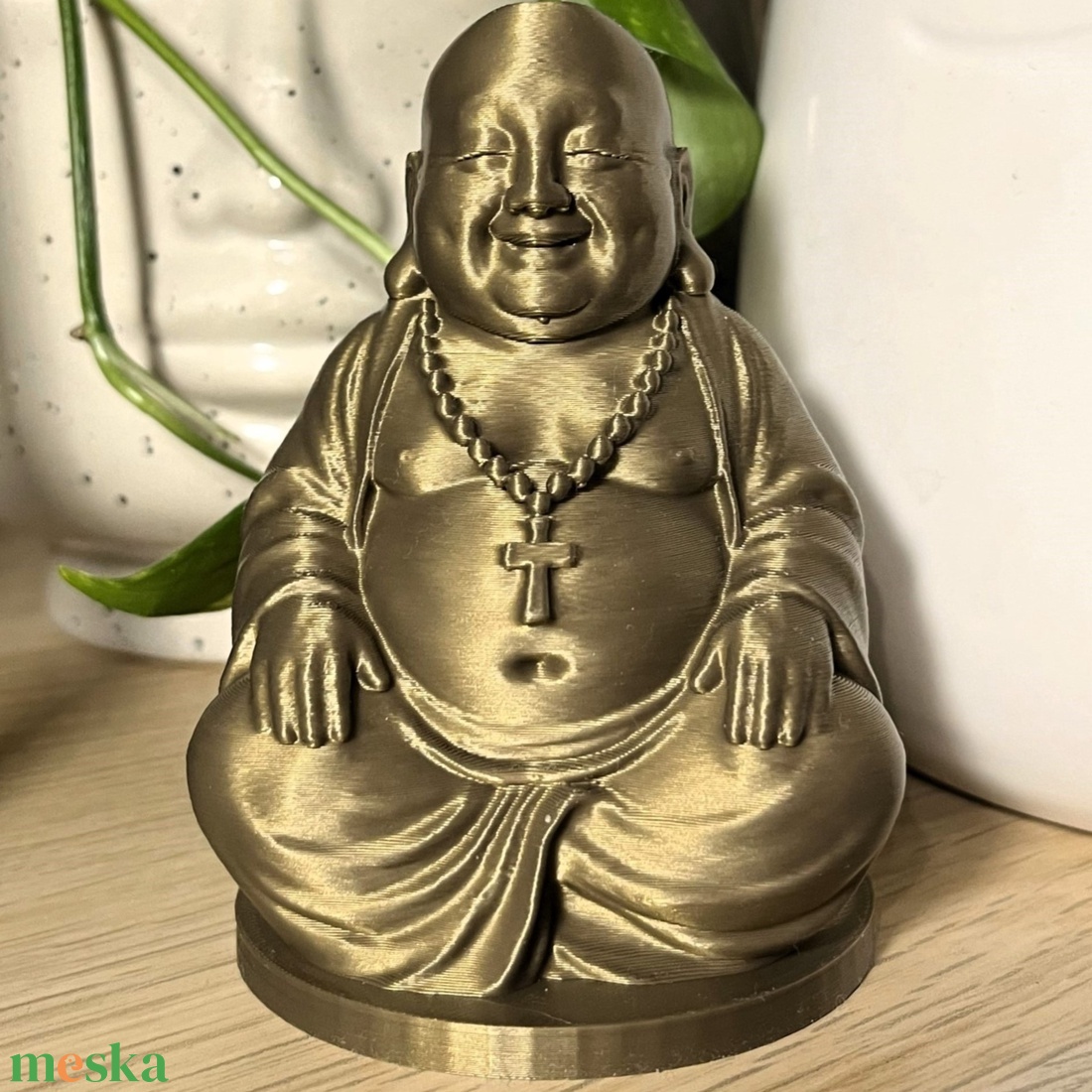 Nyugalmas Buddha szobor - otthon & életmód - dekoráció - asztal és polc dekoráció - könyvszobor - Meska.hu