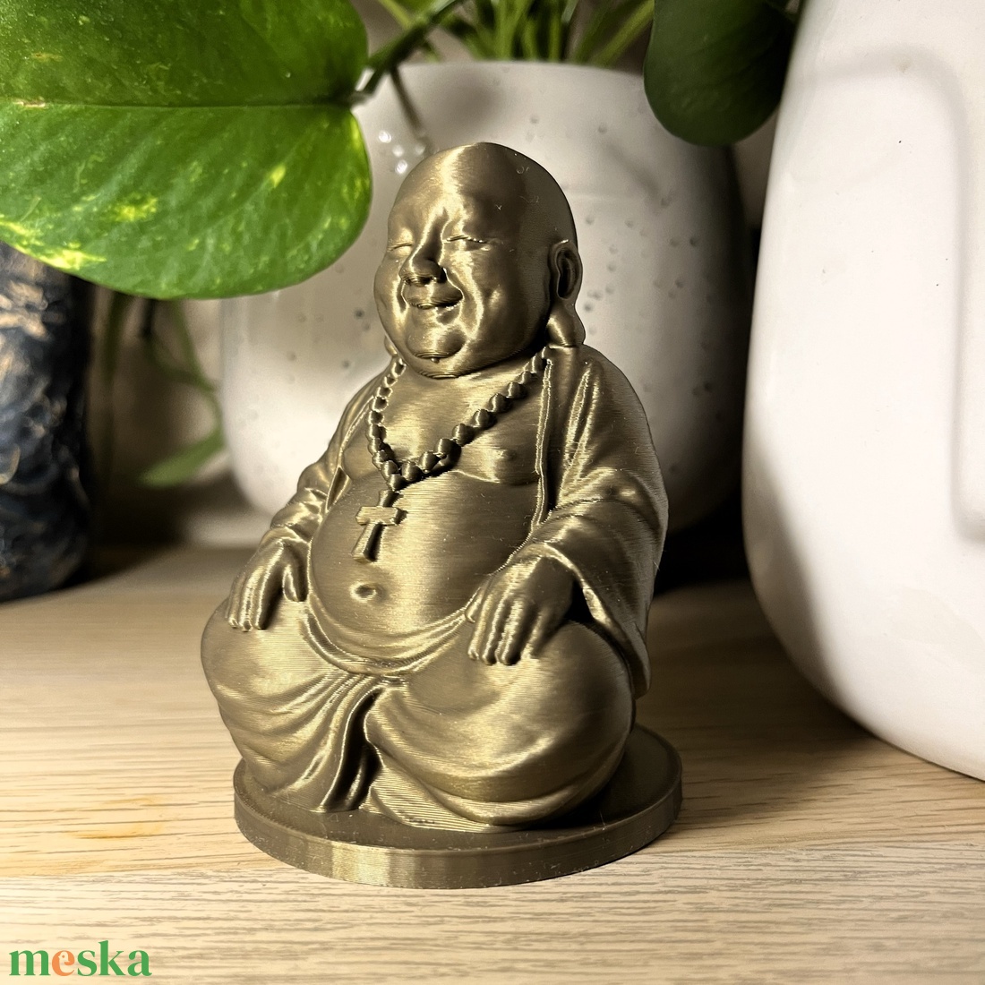 Nyugalmas Buddha szobor - otthon & életmód - dekoráció - asztal és polc dekoráció - könyvszobor - Meska.hu