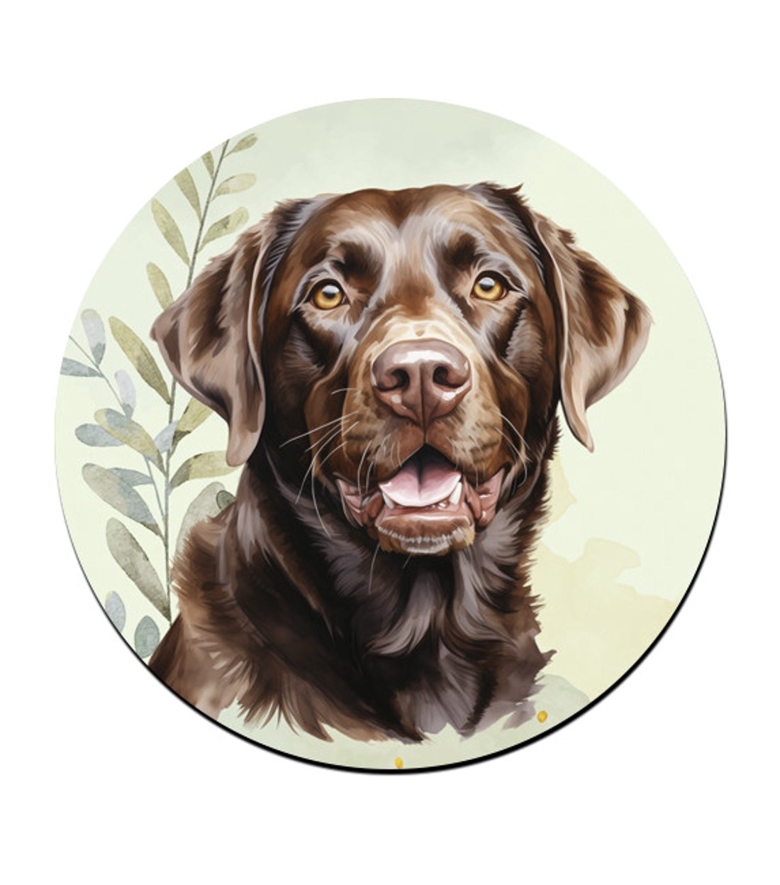 Barna labrador portré mintás bögre alátét -  - Meska.hu