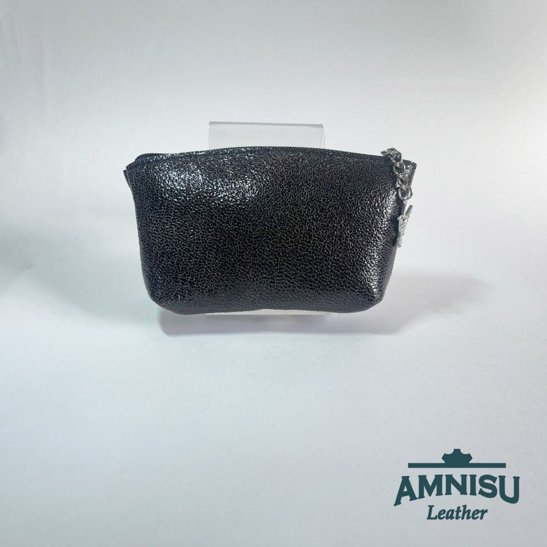 Sötétszürke kettő cipzáras kulcstartó B8021 - táska & tok - kulcstartó & táskadísz - kulcstartó - Meska.hu