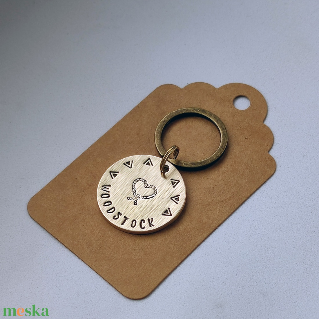 Kézzel készült sárgaréz kutyabiléta  � Knotta (30mm) - otthon & életmód - kisállatoknak - kutyáknak - kutya biléta - Meska.hu