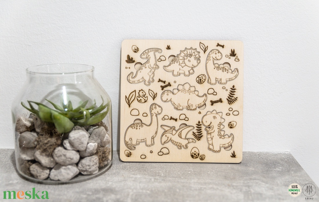 Dínós puzzle, készségfejlesztő játék - játék & sport - készségfejlesztő és logikai játék - logikai játékok - Meska.hu Dínós puzzle, készségfejlesztő játék - játék & sport - készségfejlesztő és logikai játék - logikai játékok - Meska.hu