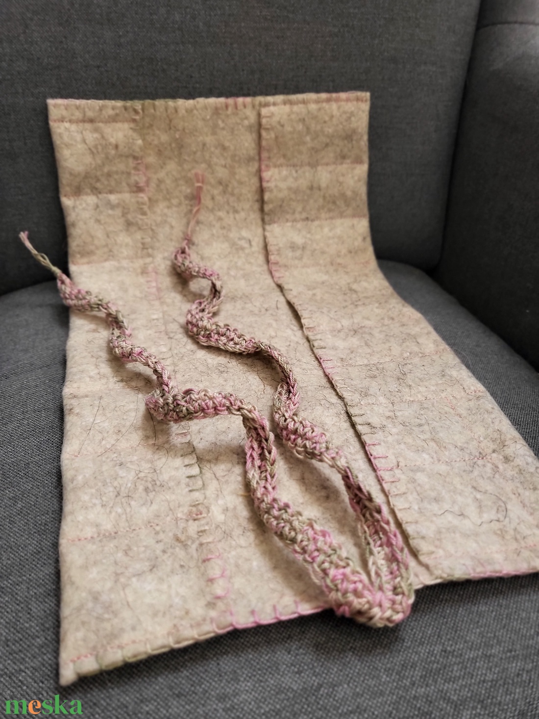 Krétatartó melange 1 - otthon & életmód - papír, írószer - tolltartó & ceruzatekercs - Meska.hu