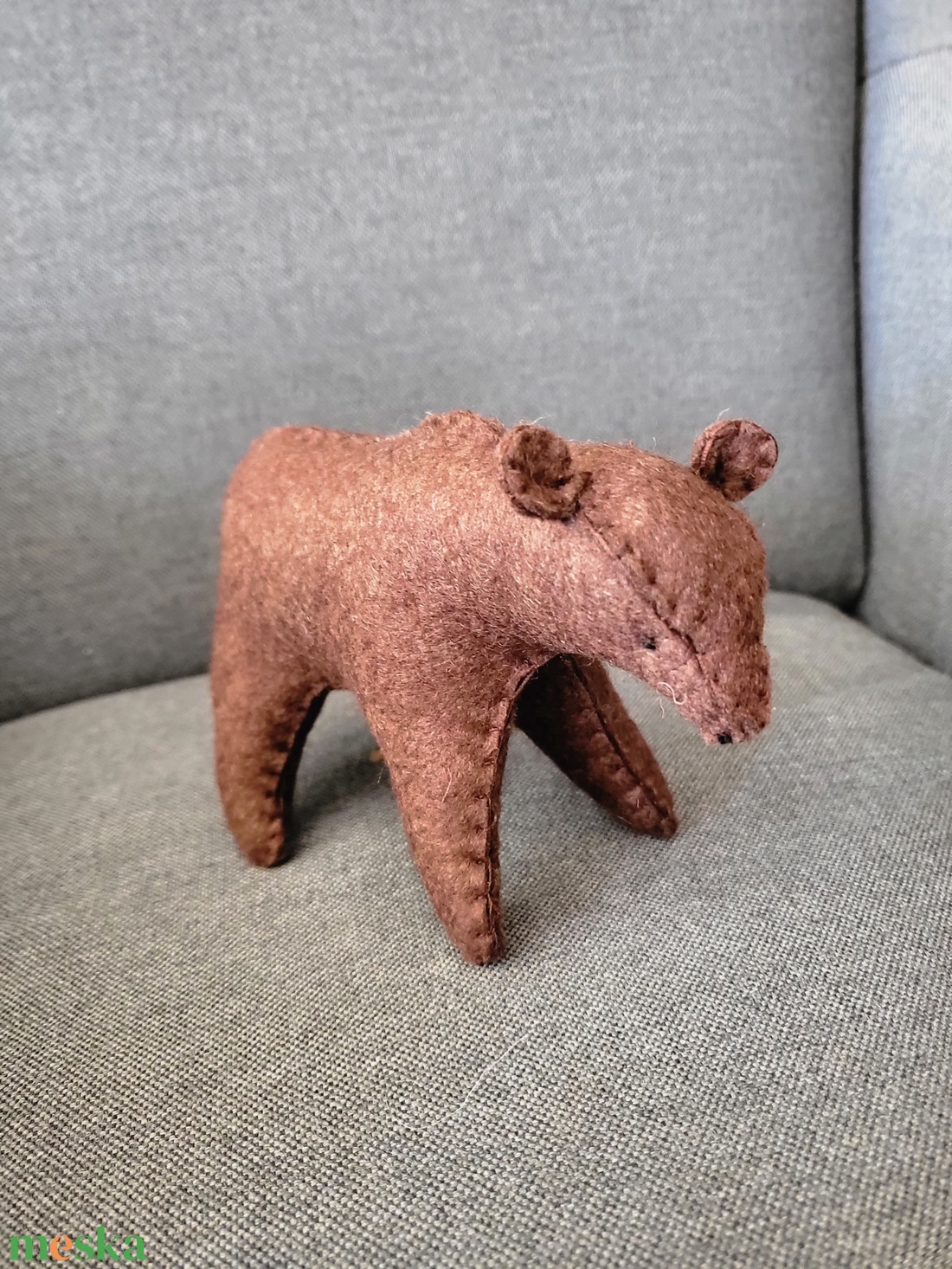 Filc jegesmedve sötétbarna - játék & sport - készségfejlesztő és logikai játék - készségfejlesztő és logikai játék - Meska.hu