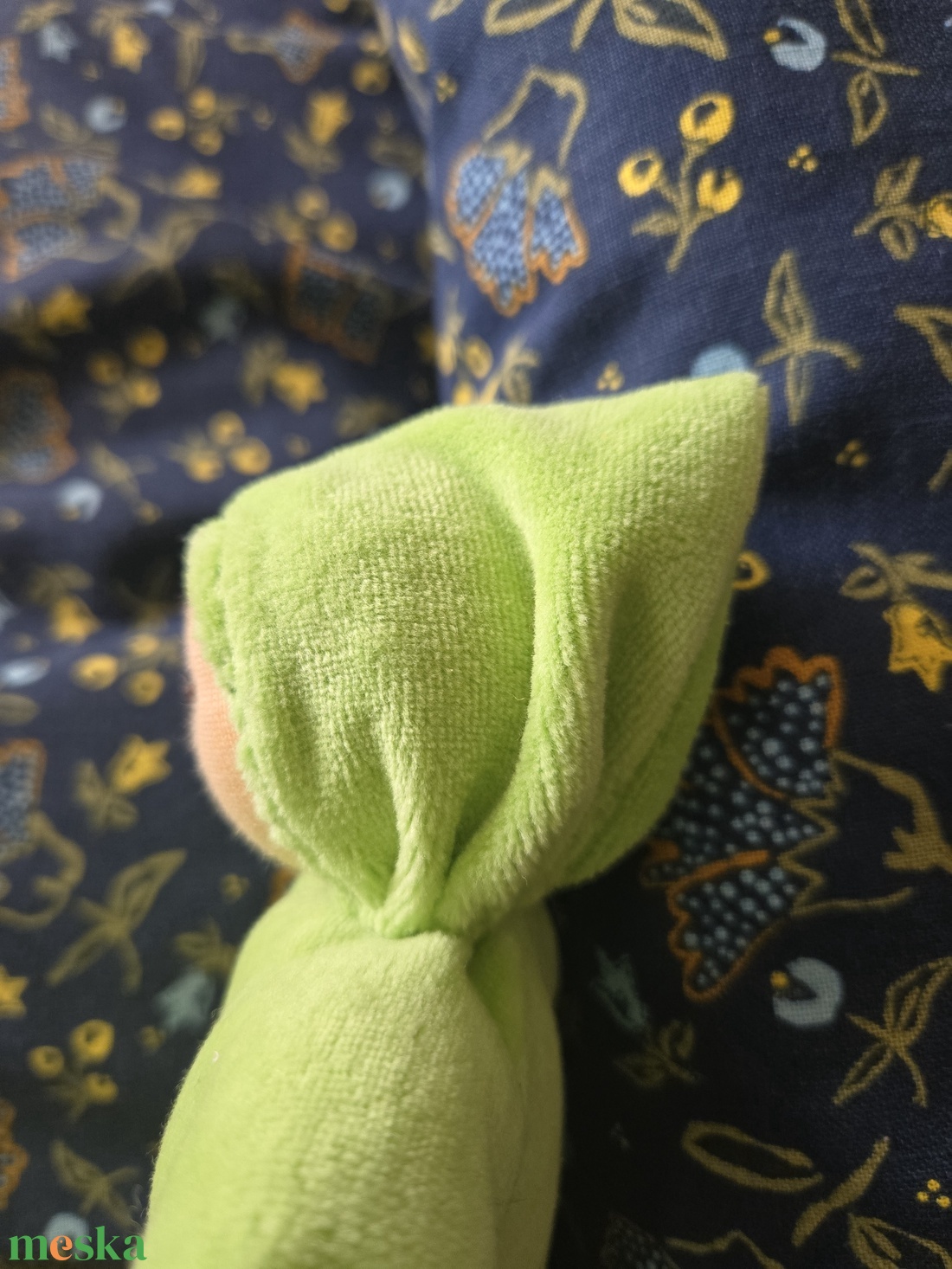 Waldorf baba zöld - játék & sport - készségfejlesztő és logikai játék - montessori szivárvány, waldorf játékok - Meska.hu