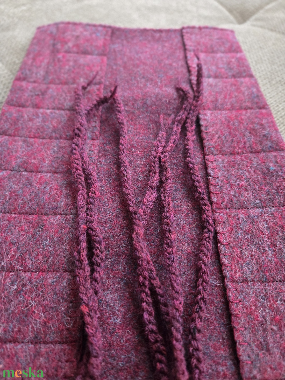 Krétatartó bordó - táska & tok - variálható táska - Meska.hu