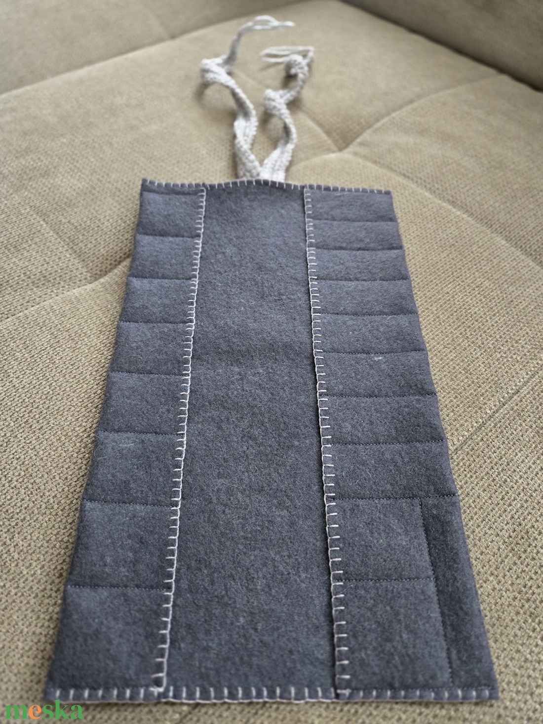 Krétatartó szürke - táska & tok - variálható táska - Meska.hu