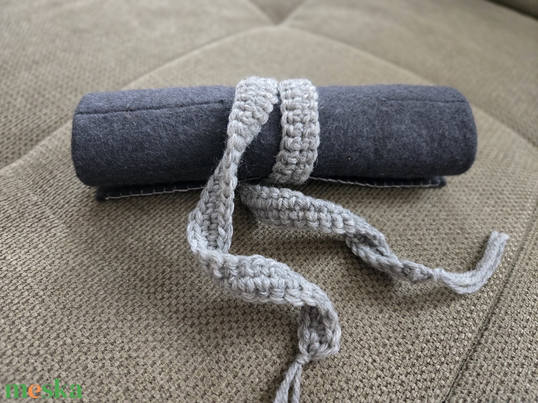 Krétatartó szürke - táska & tok - variálható táska - Meska.hu