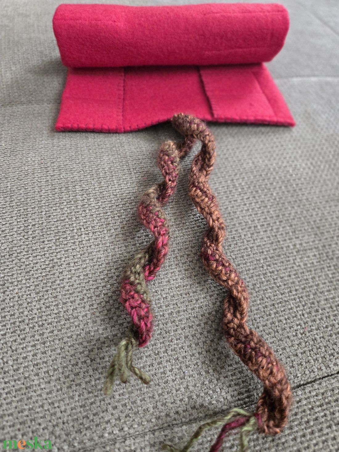 Krétatartó piros - táska & tok - variálható táska - Meska.hu