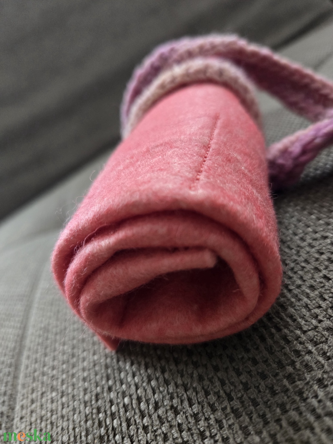 Krétatartó rózsaszín 2 - táska & tok - variálható táska - Meska.hu