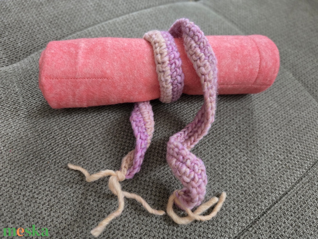 Krétatartó rózsaszín 2 - táska & tok - variálható táska - Meska.hu