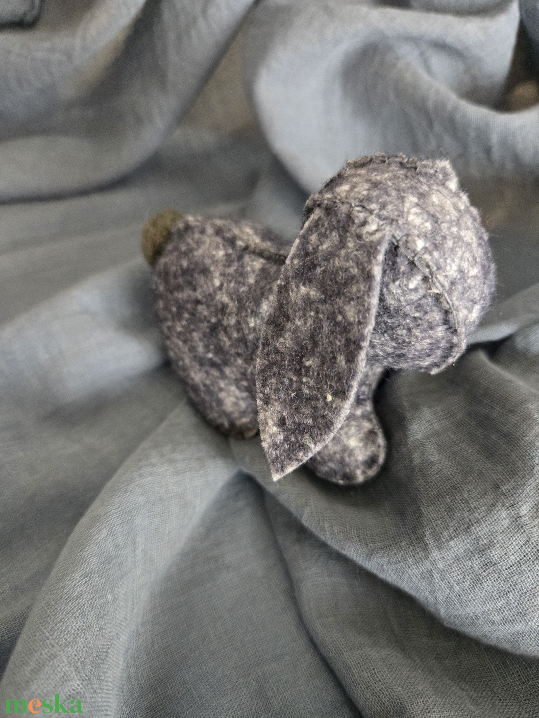 Filc nyuszi szürke - játék & sport - plüssállat & játékfigura - plüss bárány - Meska.hu