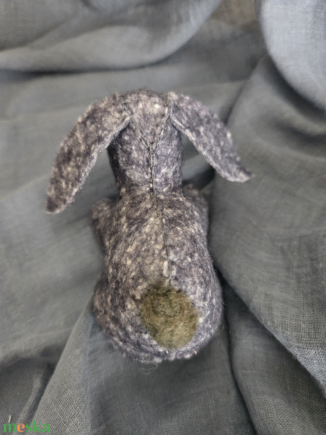 Filc nyuszi szürke - játék & sport - plüssállat & játékfigura - plüss bárány - Meska.hu