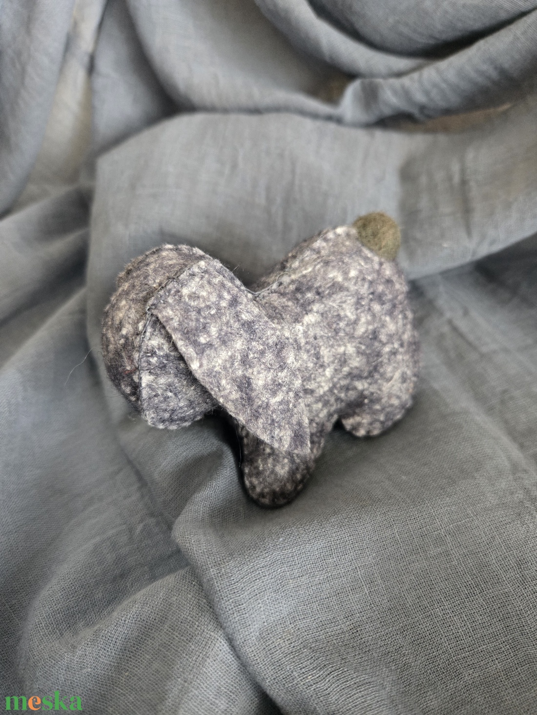Filc nyuszi szürke - játék & sport - plüssállat & játékfigura - plüss bárány - Meska.hu