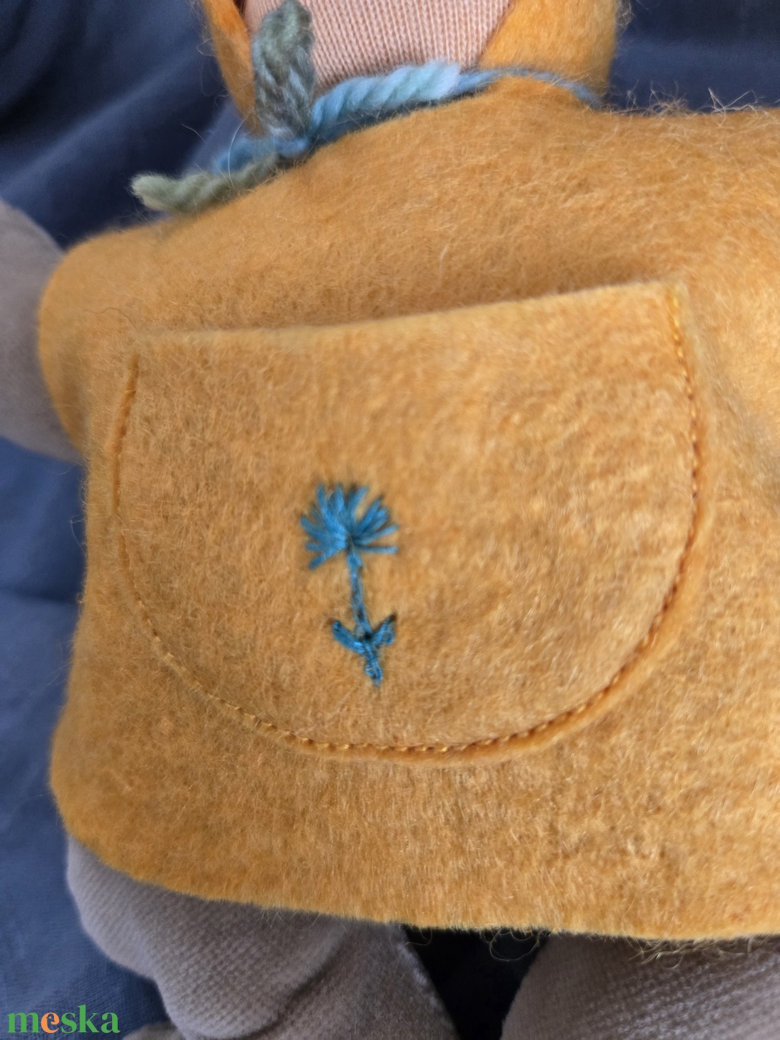 Waldorf csecsemő baba sárga - baba - mama - baba játékok - waldorf játékok - Meska.hu