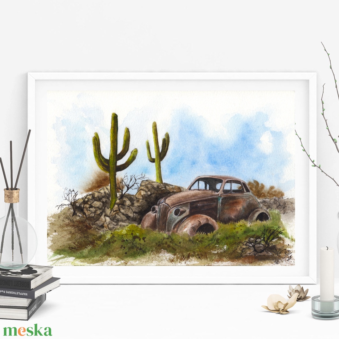 Arizona - férfias hangulatú akvarell illusztráció, nyomat, A4 - Summertime sorozat - művészet - festmény - akvarell - Meska.hu Arizona - férfias hangulatú akvarell illusztráció, nyomat, A4 - Summertime sorozat - művészet - festmény - akvarell - Meska.hu