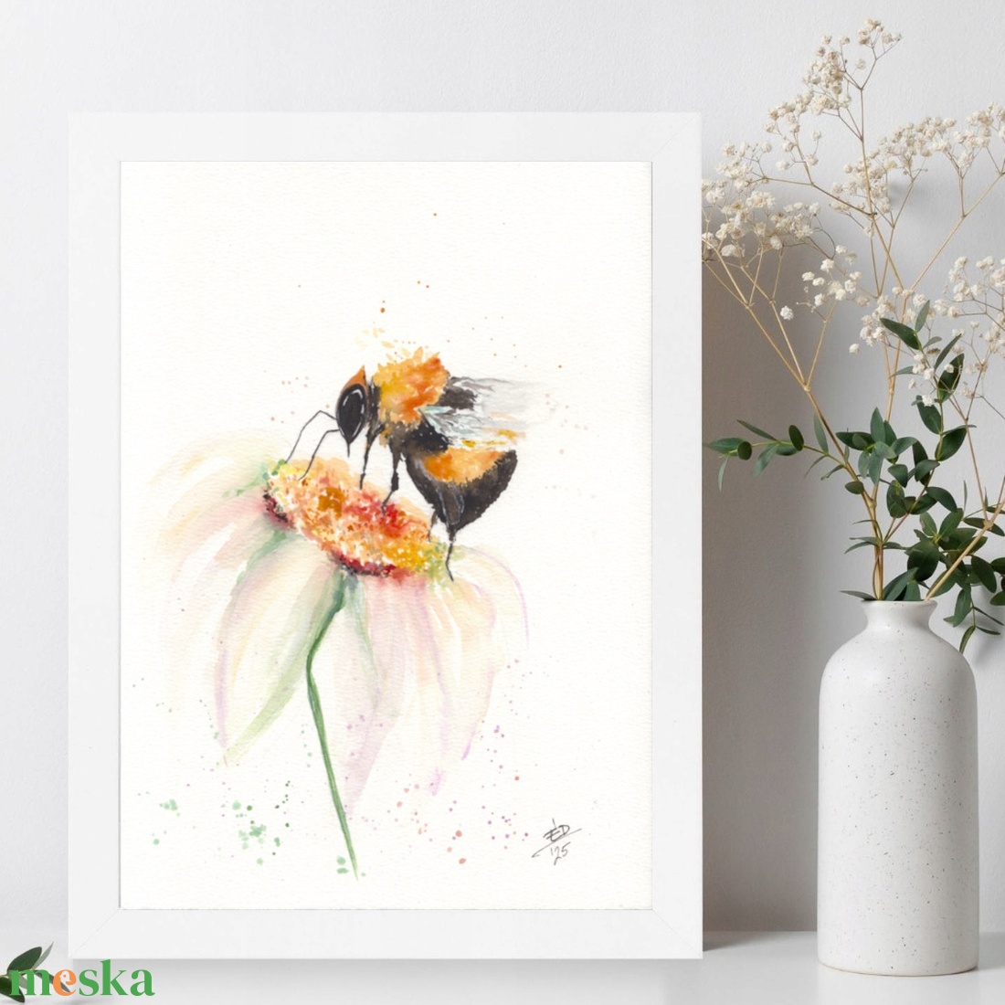 Zümi - eredeti akvarell illusztráció, NEM PRINT, A4 - méhecske - gyerekszobába - az ÁLLATI! -sorozat része - művészet - festmény - akvarell - Meska.hu Zümi - eredeti akvarell illusztráció, NEM PRINT, A4 - méhecske - gyerekszobába - az ÁLLATI! -sorozat része - művészet - festmény - akvarell - Meska.hu