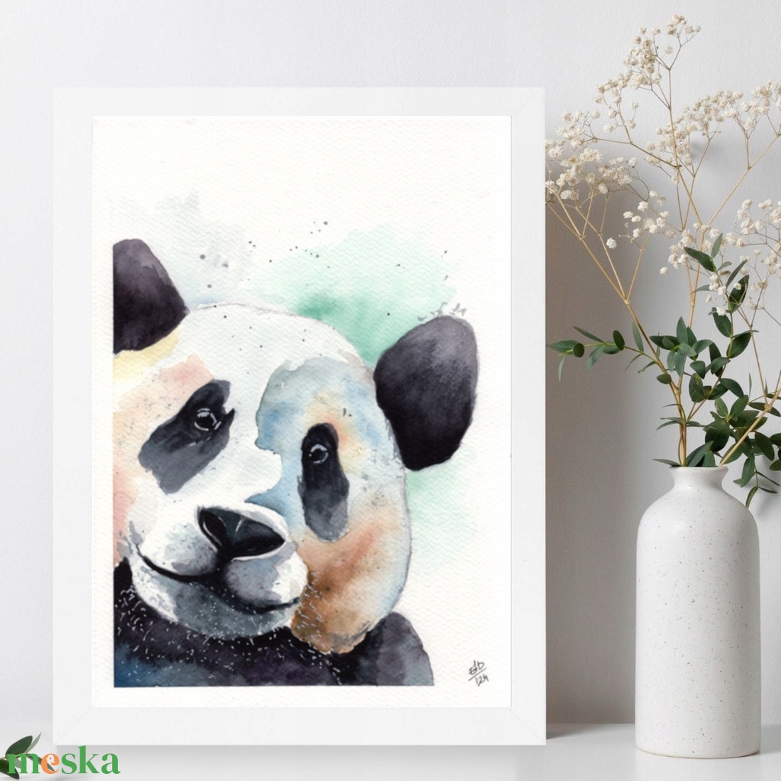 Panda - akvarell illusztráció, nyomat, A4-es méretben - gyerekszobába - az ÁLLATI! - sorozat része - művészet - festmény - akvarell - Meska.hu Panda - akvarell illusztráció, nyomat, A4-es méretben - gyerekszobába - az ÁLLATI! - sorozat része - művészet - festmény - akvarell - Meska.hu