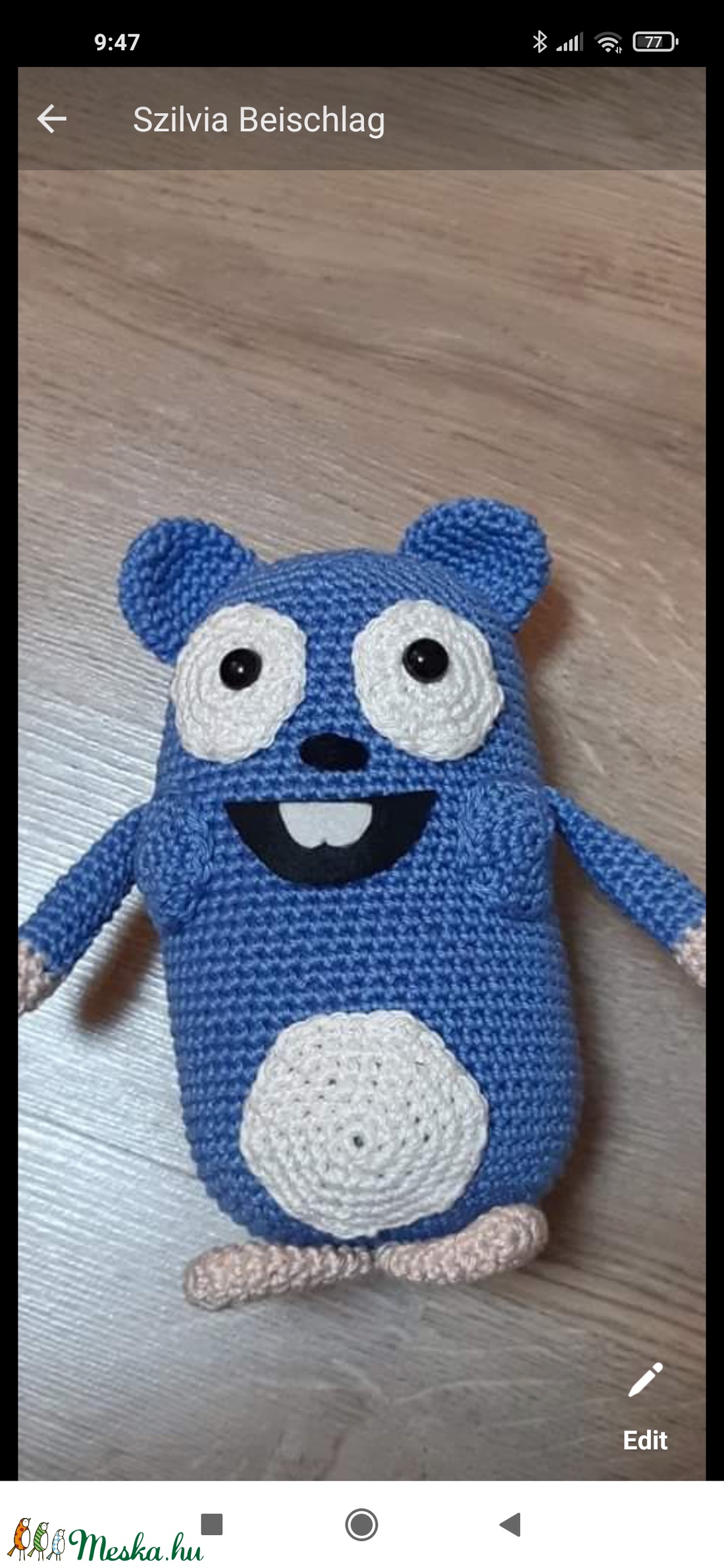 Horgolt lemming figura - játék & sport - plüssállat & játékfigura - egér - Meska.hu