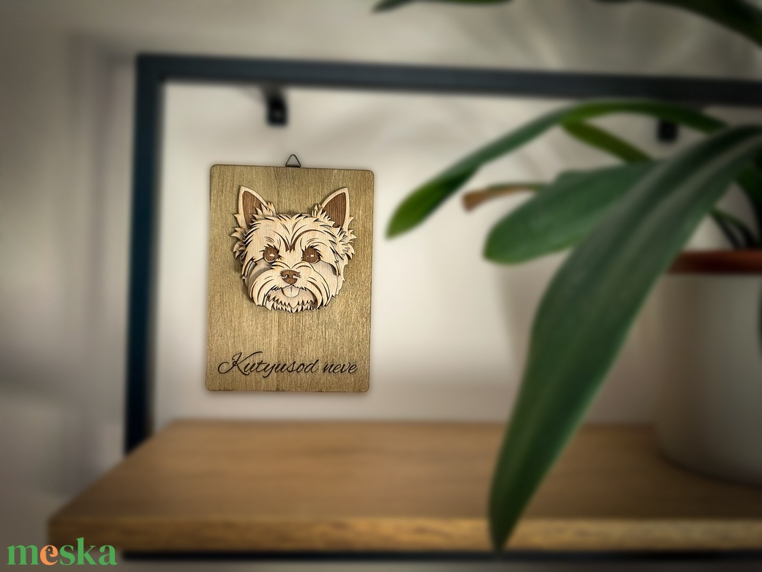 3D hatású lézervágott yorkshire terrier kutyaportré - otthon & életmód - dekoráció - kép & falikép - fából készült kép - Meska.hu 3D hatású lézervágott yorkshire terrier kutyaportré - otthon & életmód - dekoráció - kép & falikép - fából készült kép - Meska.hu