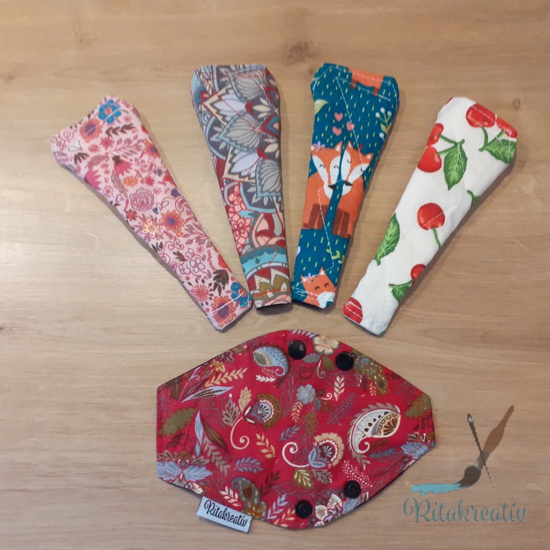 5db 18cm mosható tanga betét eü meglepetés mintával - szépségápolás - intim higiénia - intimbetét - Meska.hu