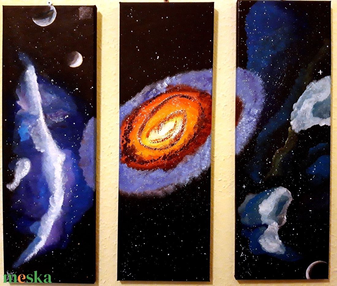 Egy galaxis születése - művészet - festmény - akril - Meska.hu Egy galaxis születése - művészet - festmény - akril - Meska.hu