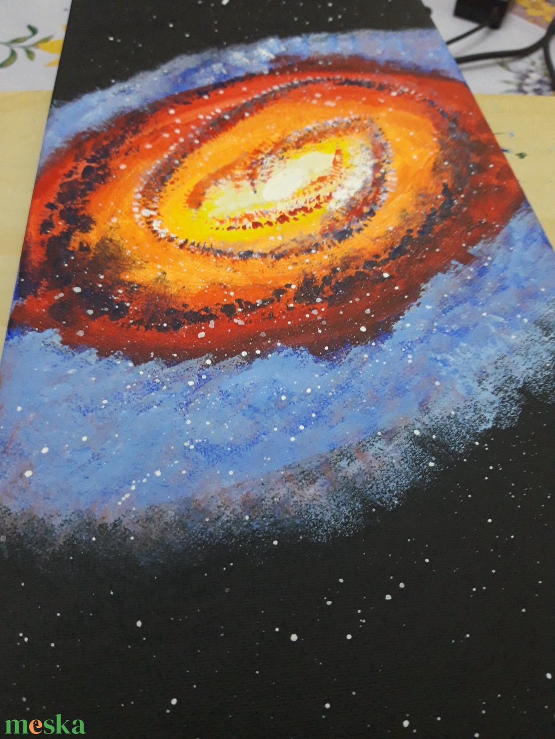 Egy galaxis születése - művészet - festmény - akril - Meska.hu Egy galaxis születése - művészet - festmény - akril - Meska.hu