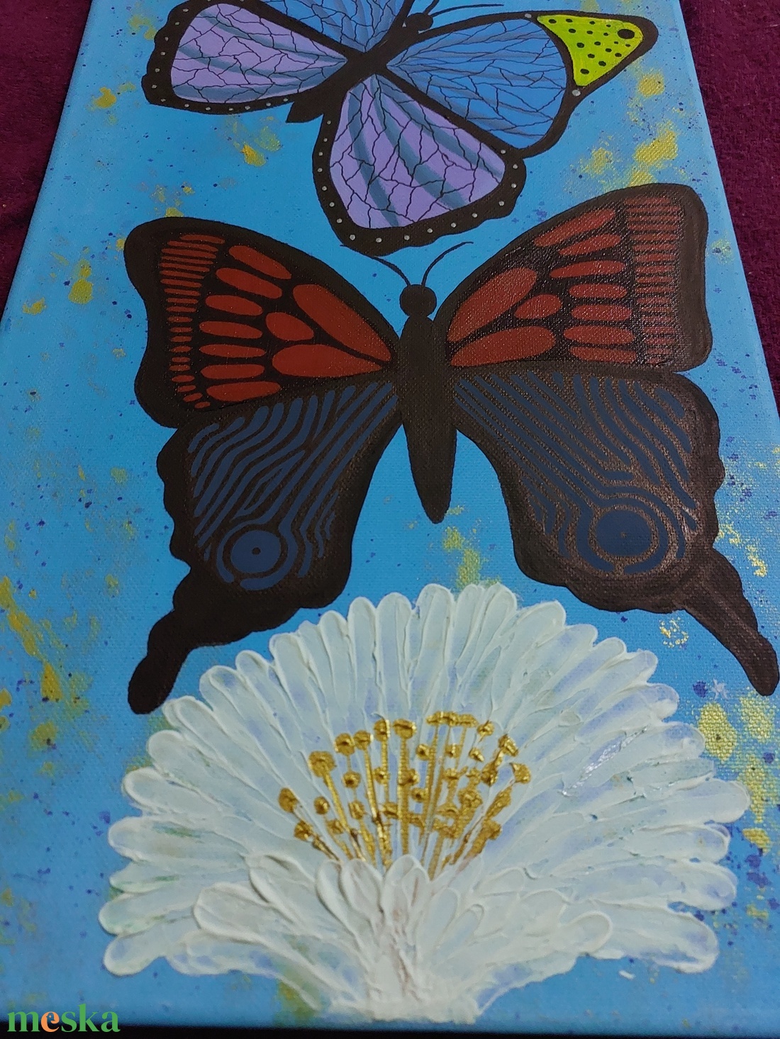 Tavaszi pillangók - művészet - festmény - akril - Meska.hu