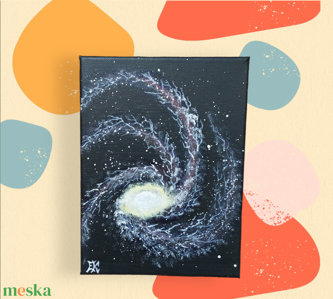 Spirál galaxis - művészet - festmény - akril - Meska.hu Spirál galaxis - művészet - festmény - akril - Meska.hu