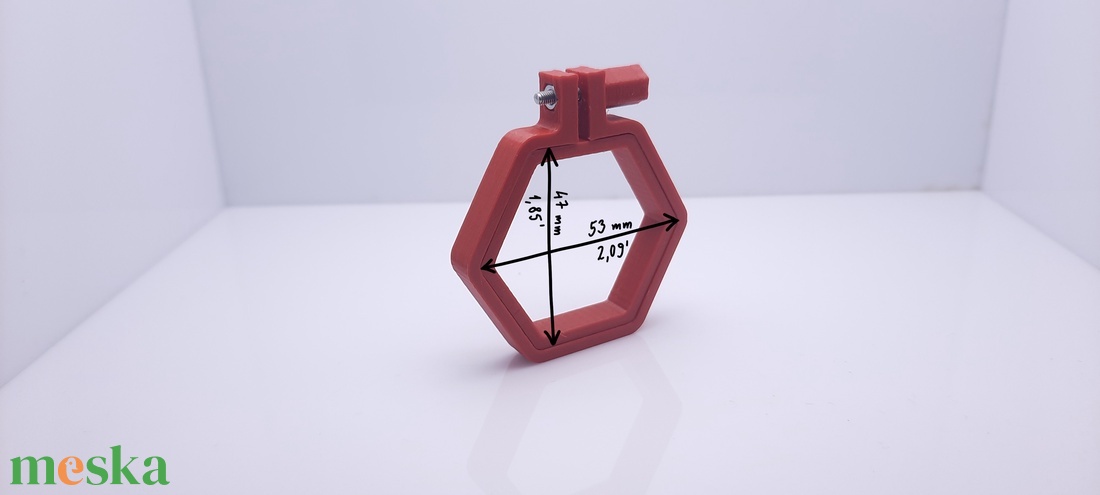 Hexagon Mini hímzőráma, 5 cm - kellékek & szerszámok - szerszámok, eszközök - egyéb szerszám, eszköz - Meska.hu