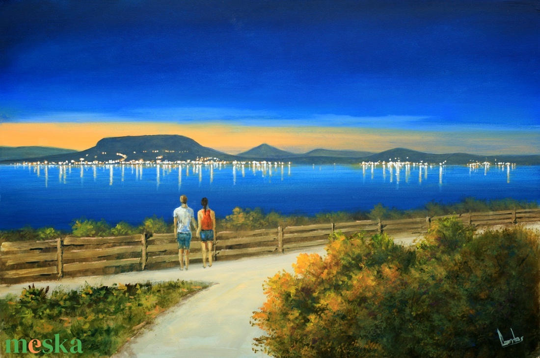Lantos György: Esti fények Fonyódon 40x60 - művészet - festmény - olajfestmény - Meska.hu Lantos György: Esti fények Fonyódon 40x60 - művészet - festmény - olajfestmény - Meska.hu