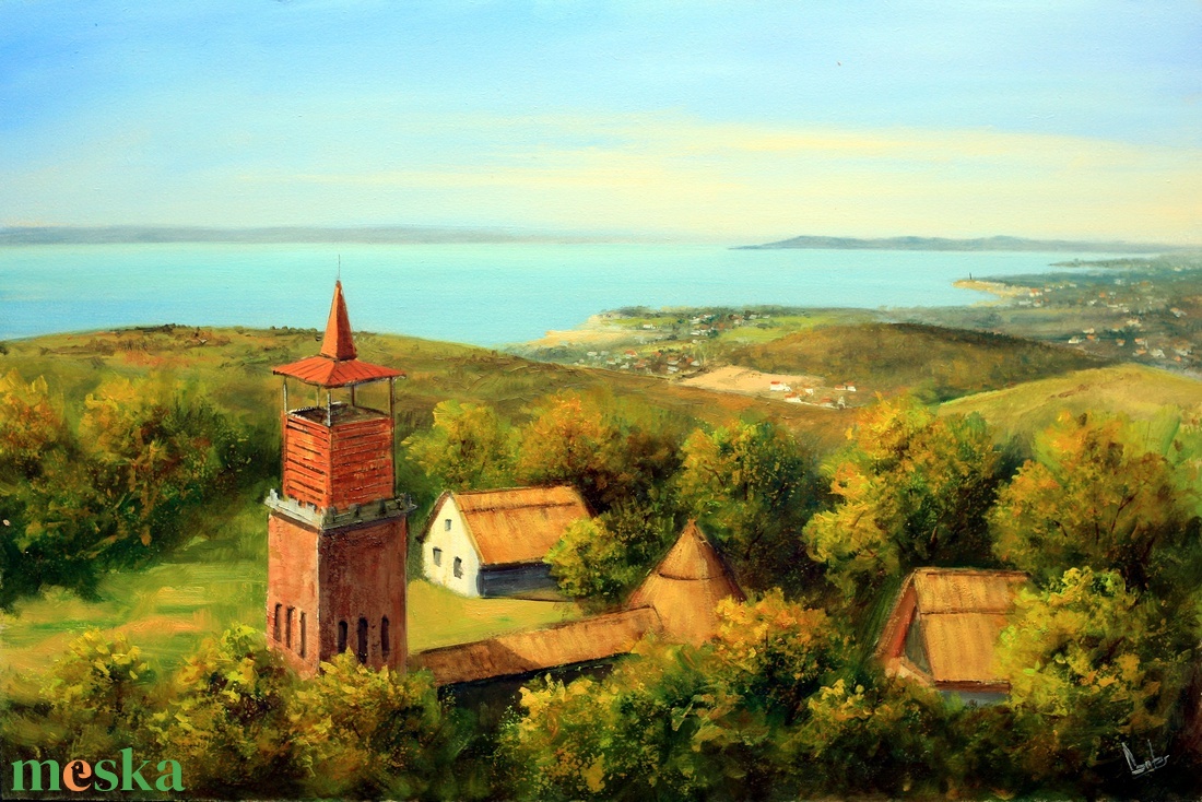 Lantos György: Csere hegyi kilátó Alsóörsnél 40x60 cm - művészet - festmény - olajfestmény - Meska.hu Lantos György: Csere hegyi kilátó Alsóörsnél 40x60 cm - művészet - festmény - olajfestmény - Meska.hu