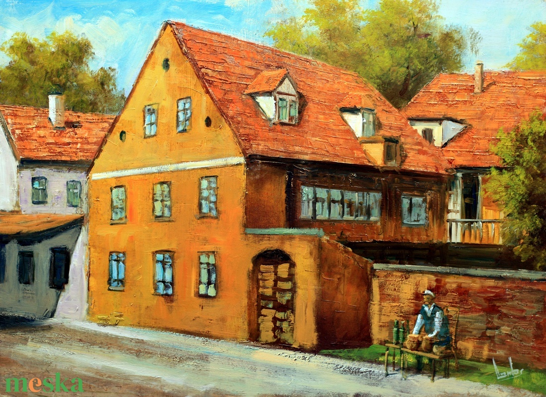 Lantos György: Óvárosi utca Zágrábban 30x40 cm - művészet - festmény - olajfestmény - Meska.hu Lantos György: Óvárosi utca Zágrábban 30x40 cm - művészet - festmény - olajfestmény - Meska.hu