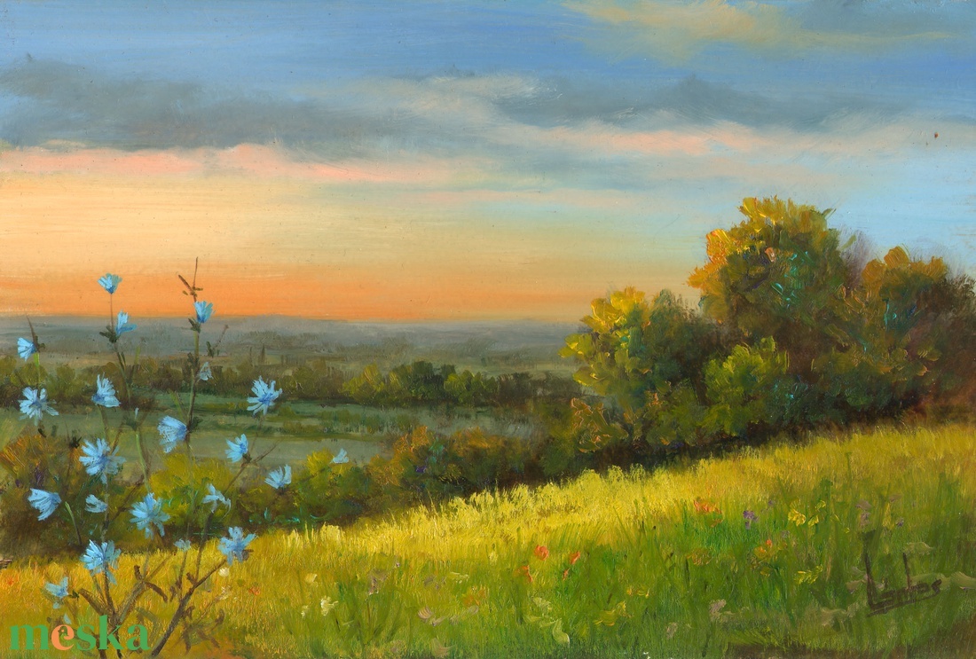 Lantos György: Alkony a Mátrában 20x30 cm - művészet - festmény - olajfestmény - Meska.hu Lantos György: Alkony a Mátrában 20x30 cm - művészet - festmény - olajfestmény - Meska.hu