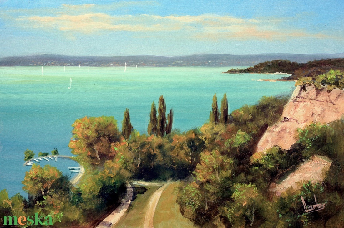 Lantos György: Balatonakarattya 20x30 cm - művészet - festmény - olajfestmény - Meska.hu Lantos György: Balatonakarattya 20x30 cm - művészet - festmény - olajfestmény - Meska.hu