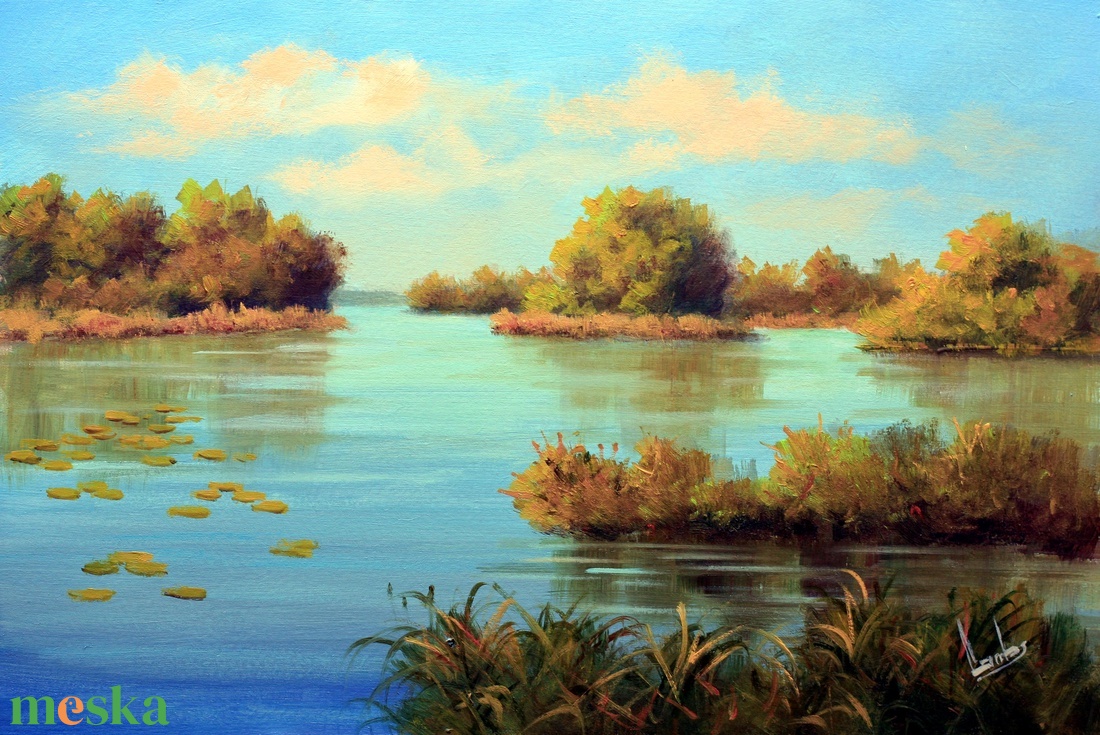 Lantos György: Vitorlások Tihanynál 20x30 cm - művészet - festmény - olajfestmény - Meska.hu Lantos György: Vitorlások Tihanynál 20x30 cm - művészet - festmény - olajfestmény - Meska.hu