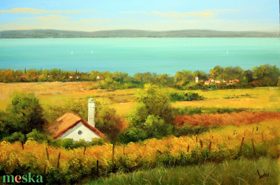 Lantos György: Balatonfelvidék 40x60 cm - művészet - festmény - olajfestmény - Meska.hu Lantos György: Balatonfelvidék 40x60 cm - művészet - festmény - olajfestmény - Meska.hu