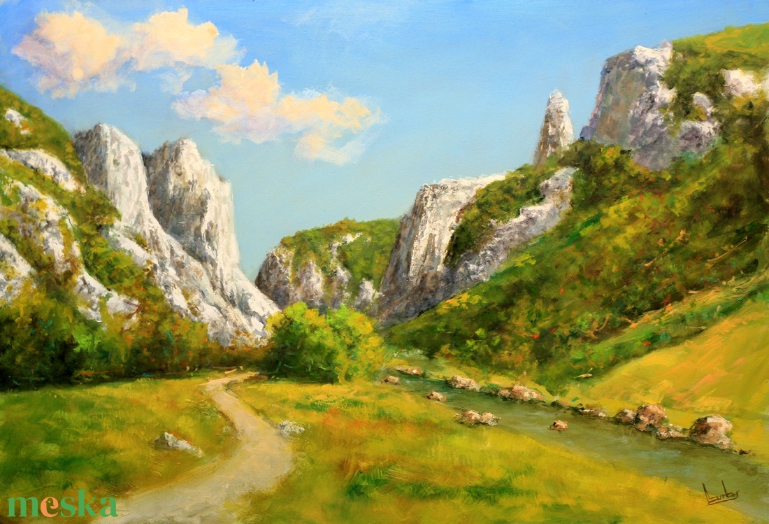 Lantos György: Tordai hasadék 40x60 cm - művészet - festmény - olajfestmény - Meska.hu Lantos György: Tordai hasadék 40x60 cm - művészet - festmény - olajfestmény - Meska.hu