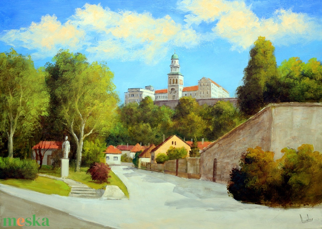 Lantos György: Pannonhalm 50x70 cm - művészet - festmény - olajfestmény - Meska.hu Lantos György: Pannonhalm 50x70 cm - művészet - festmény - olajfestmény - Meska.hu