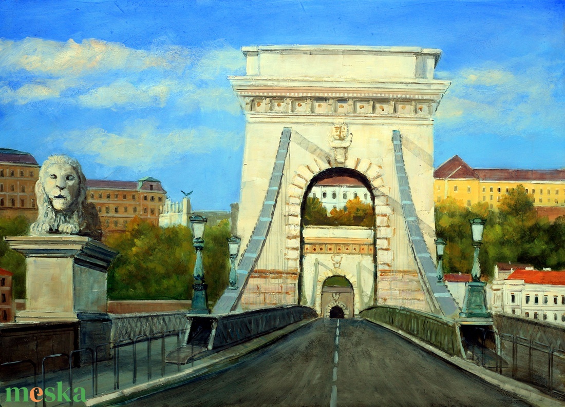 Lantos György: A Lánchíd 50x70 cm - művészet - festmény - olajfestmény - Meska.hu Lantos György: A Lánchíd 50x70 cm - művészet - festmény - olajfestmény - Meska.hu