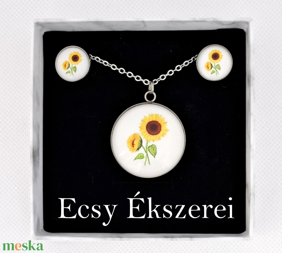 Üveglencsés ékszerek ,láncok  - ékszer - ékszerszett - Meska.hu