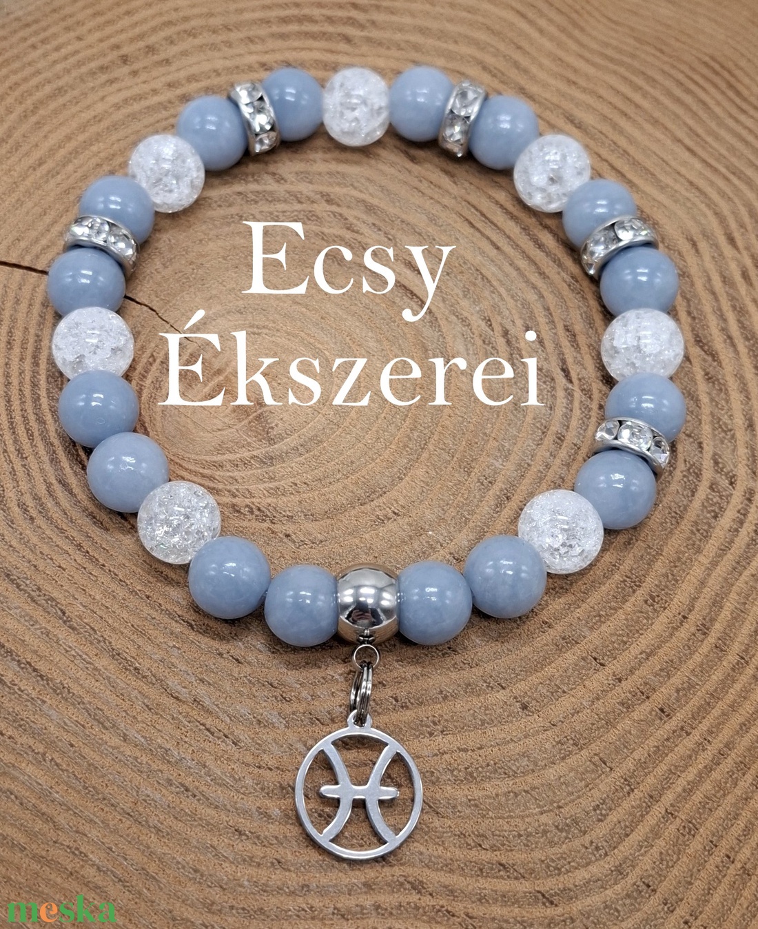Angelit ásvány karkötő eladó - ékszer - karkötő - ásványkarkötő - Meska.hu Angelit ásvány karkötő eladó - ékszer - karkötő - ásványkarkötő - Meska.hu