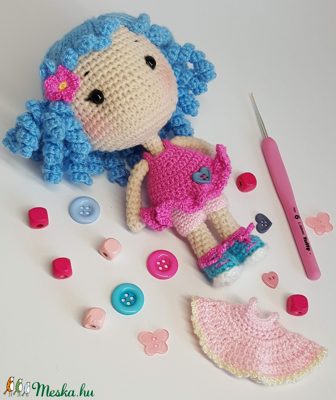 Mimi amigurumi baba - játék & gyerek - baba & babaház - öltöztethető baba - Meska.hu Mimi amigurumi baba - játék & gyerek - baba & babaház - öltöztethető baba - Meska.hu