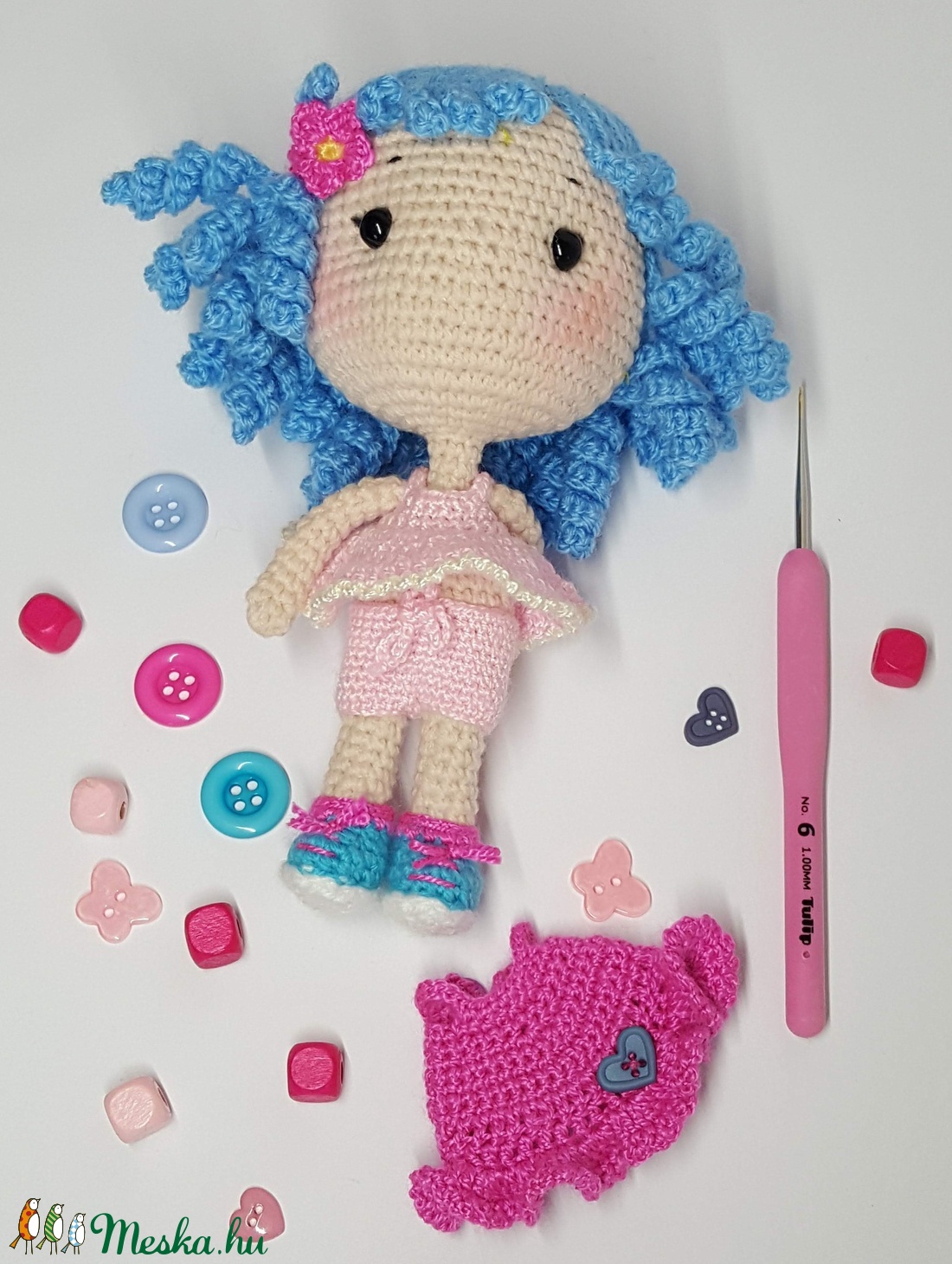 Mimi amigurumi baba - játék & gyerek - baba & babaház - öltöztethető baba - Meska.hu Mimi amigurumi baba - játék & gyerek - baba & babaház - öltöztethető baba - Meska.hu