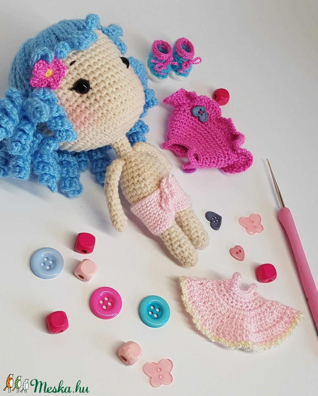 Mimi amigurumi baba - játék & gyerek - baba & babaház - öltöztethető baba - Meska.hu Mimi amigurumi baba - játék & gyerek - baba & babaház - öltöztethető baba - Meska.hu