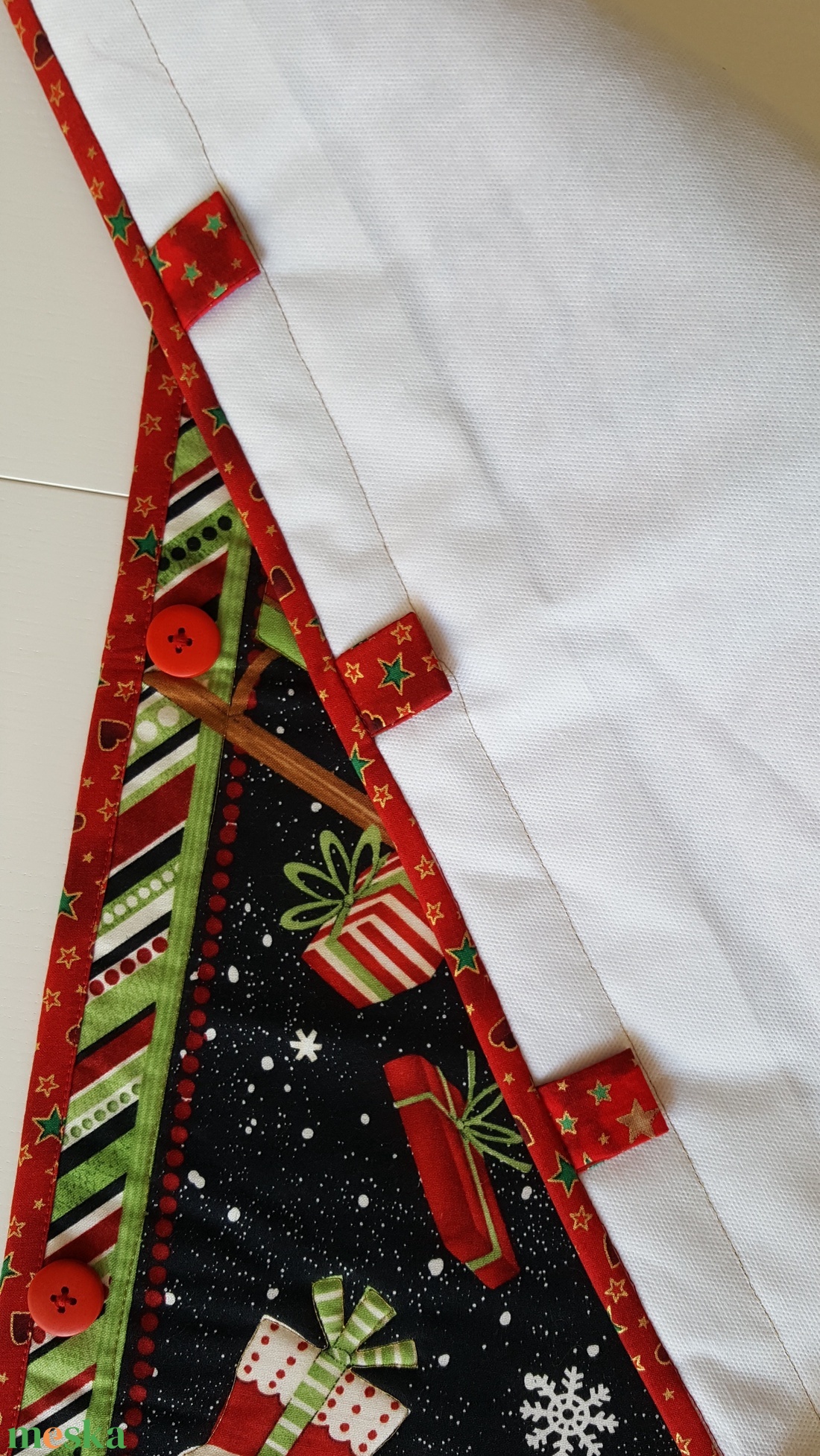 Télapós adventi naptár rénszarvas szánnal - karácsony - adventi díszek - adventi naptár - Meska.hu