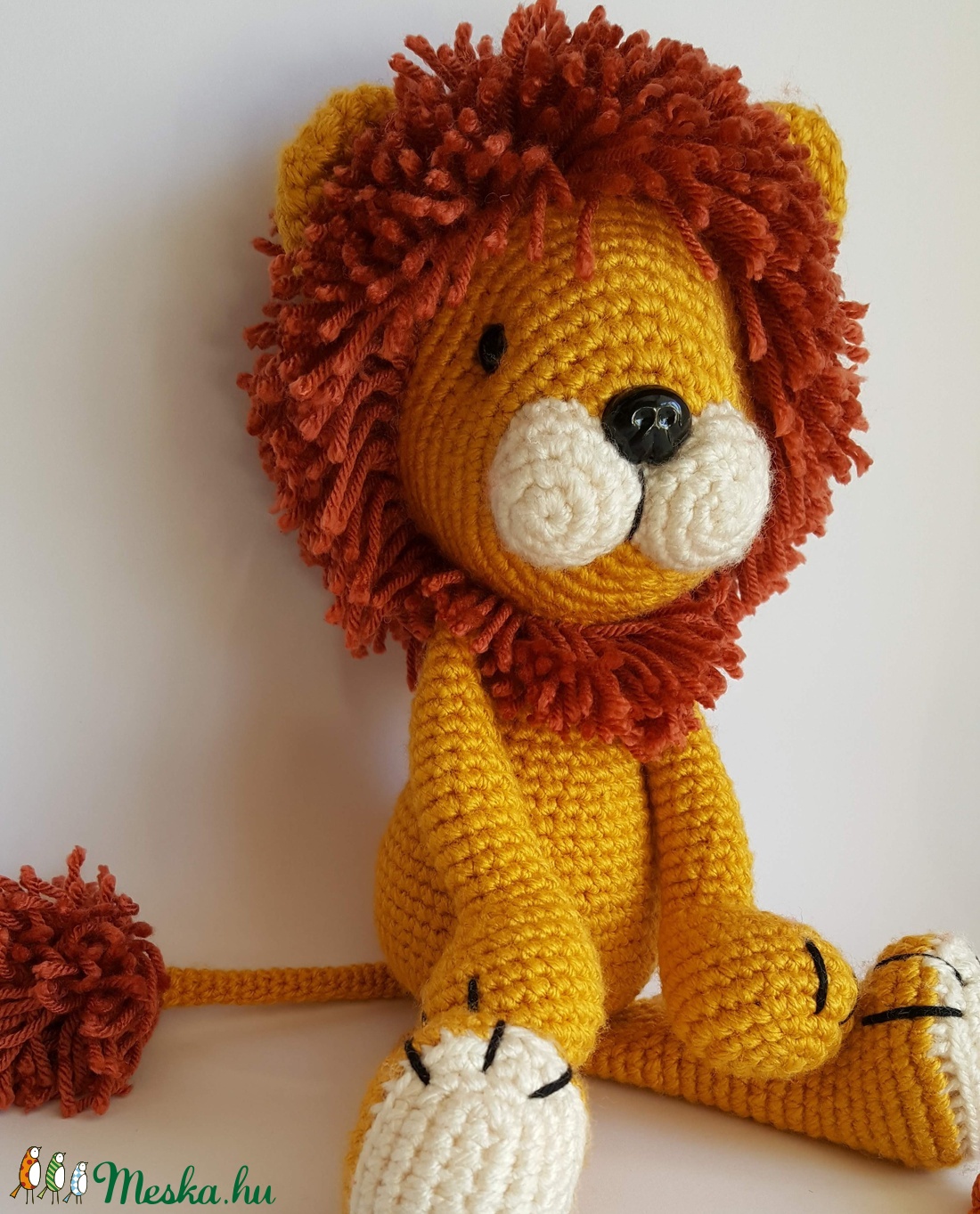Amigurumi oroszlán - játék & sport - plüssállat & játékfigura - más figura - Meska.hu