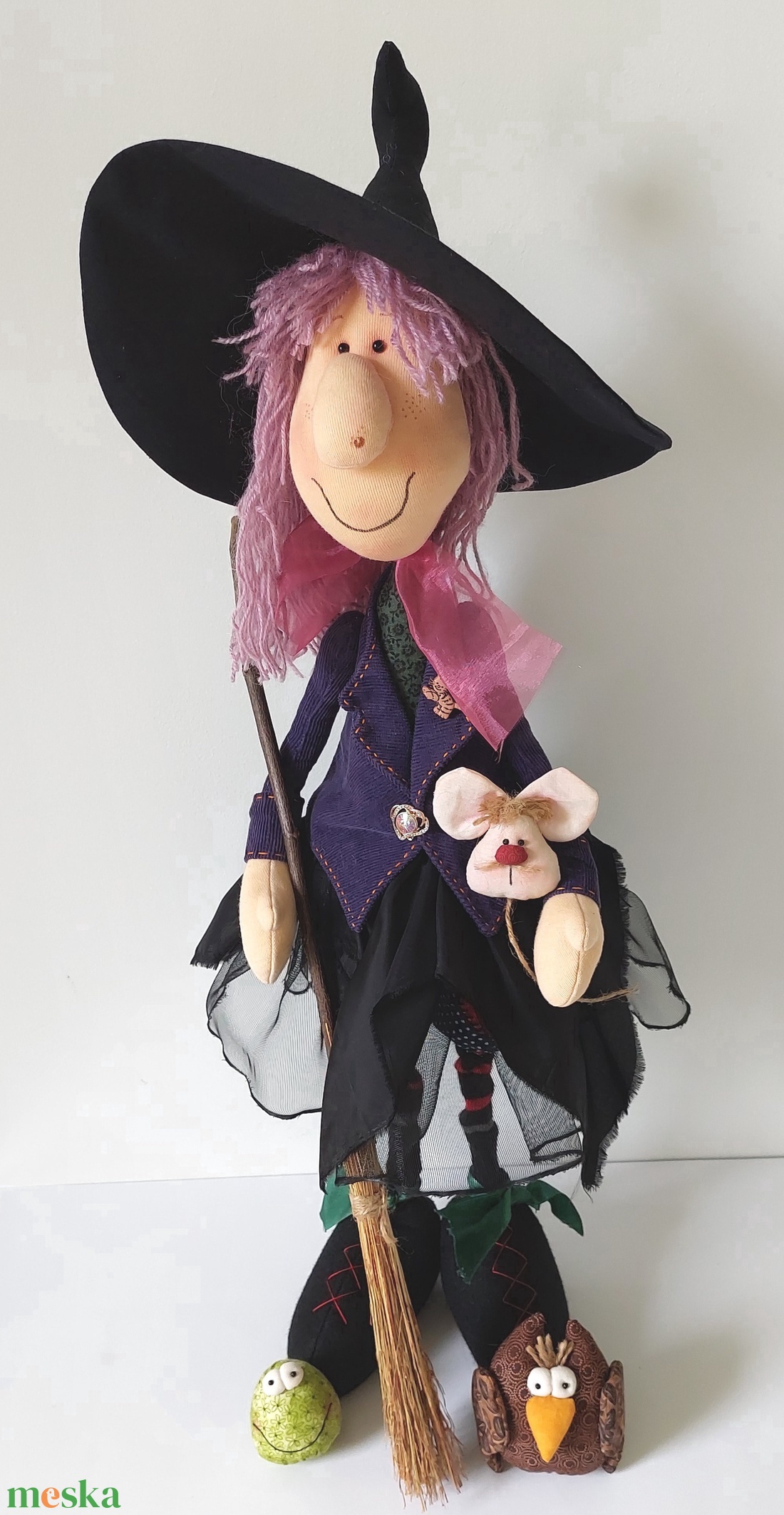 Halloween boszorkány dekoráció - halloweeni figurák - halloweeni figurák - Meska.hu