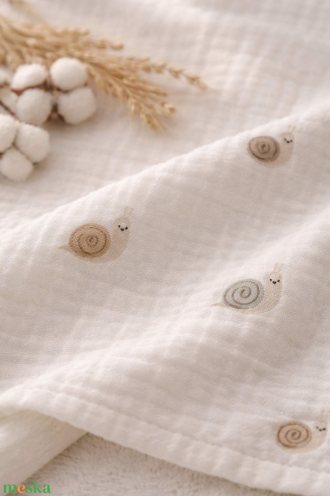 ApróCsiga Ölelés � natúr duplagéz babapelenka - baba - mama - szoptatási, etetési kellékek - büfikendő - Meska.hu