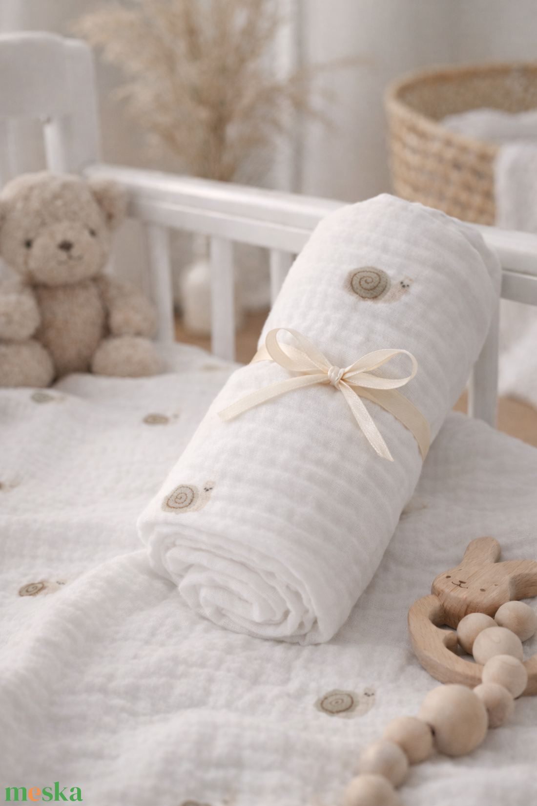 ApróCsiga Ölelés � natúr duplagéz babapelenka - baba - mama - szoptatási, etetési kellékek - büfikendő - Meska.hu